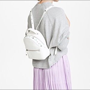 Sam Edelman Jess Studed Mini Backpack. White.